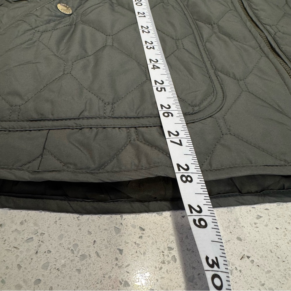 Eddie Bauer Quilted Jacket Women’s XXL Olive Green Lightweight Zip Coat - Picture 5 of 8